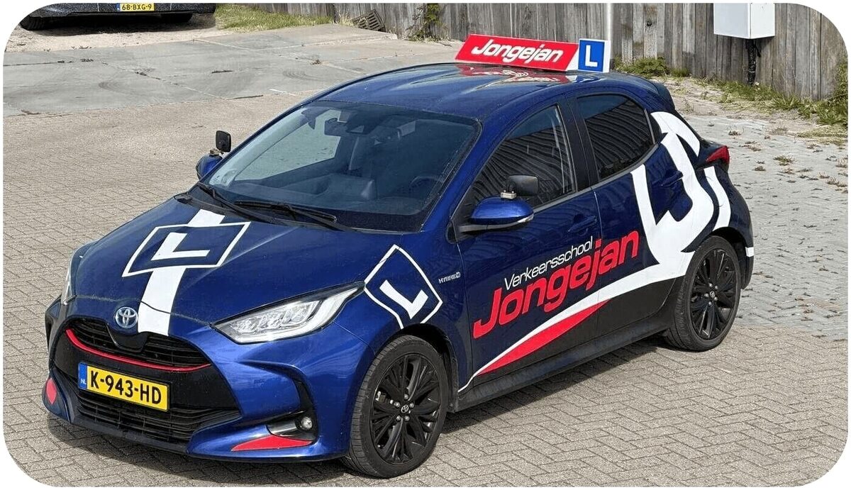 Lesauto van Verkeersschool Jongejan